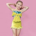 Baby girl super cute hot spring split bikini swimsuit sunscreen bow swimsuit 34