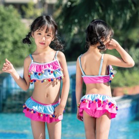 Children's split swimsuit female baby spa skirt swimsuit bikini cute princess 1028