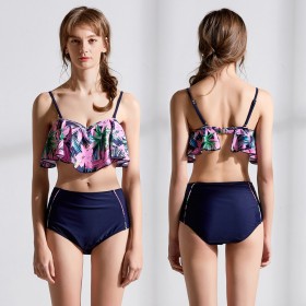 Hot spring sexy lady swimsuit sexy ruffled bikini 9094