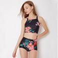 Sexy bikini split female swimsuit high waist swimsuit 9038