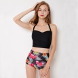 Sexy bikini split female swimsuit high waist swimsuit 9040