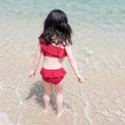 Children girls bikini swimsuit skirt split girl hot spring cute swimsuit 13005