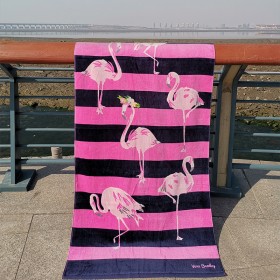 VB style beach towel active printing increase thickening swimming cotton beach towel