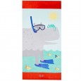Pure cotton beach towel style active printing sports swimming children's large size adult bath towel 160 * 80