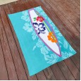 Pure cotton beach towel active printing cut velvet sports surfing swimming big bath towel