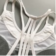 Shockproof sports bra yoga fitness underwear female quick-drying gathered running jacket bra nylon