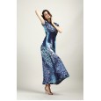 Women's summer new beach skirt bohemian dress plus size ice silk dress hot sale