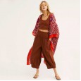 Summer hot sale new beach sunscreen outerwear printed women