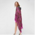 Summer hot sale new beach sunscreen outerwear printed women