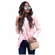 Autumn and winter warm thick V-neck long-sleeved multi-color classic small suit women's jacket
