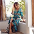 Bohemian fashion dress female summer vacation beach casual long skirt