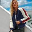 Women's fall / winter imitation lambs wool ladies plush jacket short jacket coat women