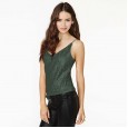 Sexy gold sequins thin sling slim fit wild V-neck sleeveless vest women