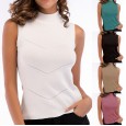 Women's summer sexy solid color with small suspenders knitted bottoming vest ladies outer wear