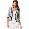 Casual small blazer thin section women's sense of spring and autumn new student temperament Slim wild short women's clothing