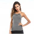 Bowknot sexy backless knitted camisole female summer new bottoming shirt