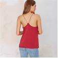 New Street Sexy Fan Shaped Rope Deep V-Neck Halter Slim Y-Strap Vest