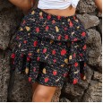 Hot short skirt high waist was thin new skirt female summer large size a-line skirt women