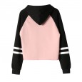 Spring women's hooded sweater autumn and winter loose fashion short paragraph hooded letter printed jacket