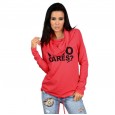 Women's printed thin knitted jacket T-shirt