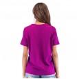Summer new cross knotted round neck short sleeve T-shirt women's shirt loose irregular bottoming shirt