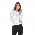 Women's Letter Print Hooded Sweater Women's Loose Pullover