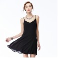 Shop women's clothing spring women's new fashion chiffon dress sexy backless bottom strap dress