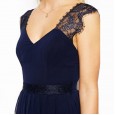 Dress Women's Short Sexy Chiffon Sling Lace Panel Dress