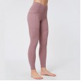 New yoga pants female nude high elastic running high waist sports tight running fitness pants female