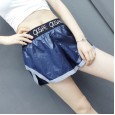 Anti-glare sports shorts women loose thin section yoga fitness running outside wearing quick-drying fake two boxing shorts women