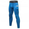 Men's fitness trousers with pockets PRO running training sports elastic wicking quick-drying tight trousers 1080