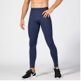 Men's zipper pocket fitness trousers PRO sports running training perspiration quick-drying high-elastic tights 1070