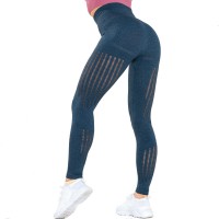 Sexy peach hip high waist yoga pants female abdomen fitness pants knitted seamless quick-drying breathable training