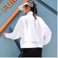 New mesh sportswear female long sleeve sports jacket yoga long sleeve version outdoor fitness