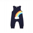 Summer new baby rainbow baby jumpsuit