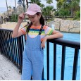 Girls summer suits new girls big children's overalls children's fashionable two-piece suit