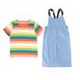 Girls summer suits new girls big children's overalls children's fashionable two-piece suit