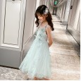 Girls' vests, summer dresses, new children's mesh princess skirts, middle-aged children's skirts