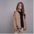 Boys and girls spring sweaters, big children's parent-child cardigans, children's knitted long-sleeved letter embroidered jackets