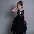 Children's clothing sequins sleeveless princess dress summer girl birthday party show dress