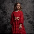 Children's clothing girls princess skirt flower girl red pettiskirt mid-large children's clothing dress long skirt