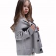 Children's clothing knitted cardigan spring clothes new children's knitted jacket boys and girls gray wild sweater
