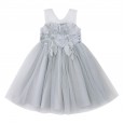Children's clothing women's summer new children's dresses in the big children's mesh gauze skirt dress to host the performance