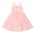 New girl summer style children's clothing princess style dress embroidered foreign fluffy mesh gown dress