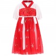 Girls big children's summer skirts new national style costume drama children's costumes