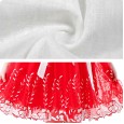 Girls' summer red festive children's hanbok cotton Chinese style embroidery short-sleeved middle-aged boy skirt