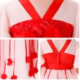 Children's clothing Hanfu dress national style costume girl skirt summer short-sleeved mesh skirt