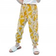 Spring and summer new children's mosquito pants children's clothing fresh printing boys and girls beach pants
