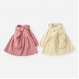 Spring new children's skirt children's spring and autumn children's dress retro small lapel children's dress