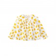 Spring new children's clothing fruit shirt doll big lapel trumpet sleeve girl shirt